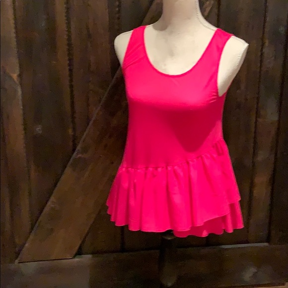 French Connection pink tank Polly plains